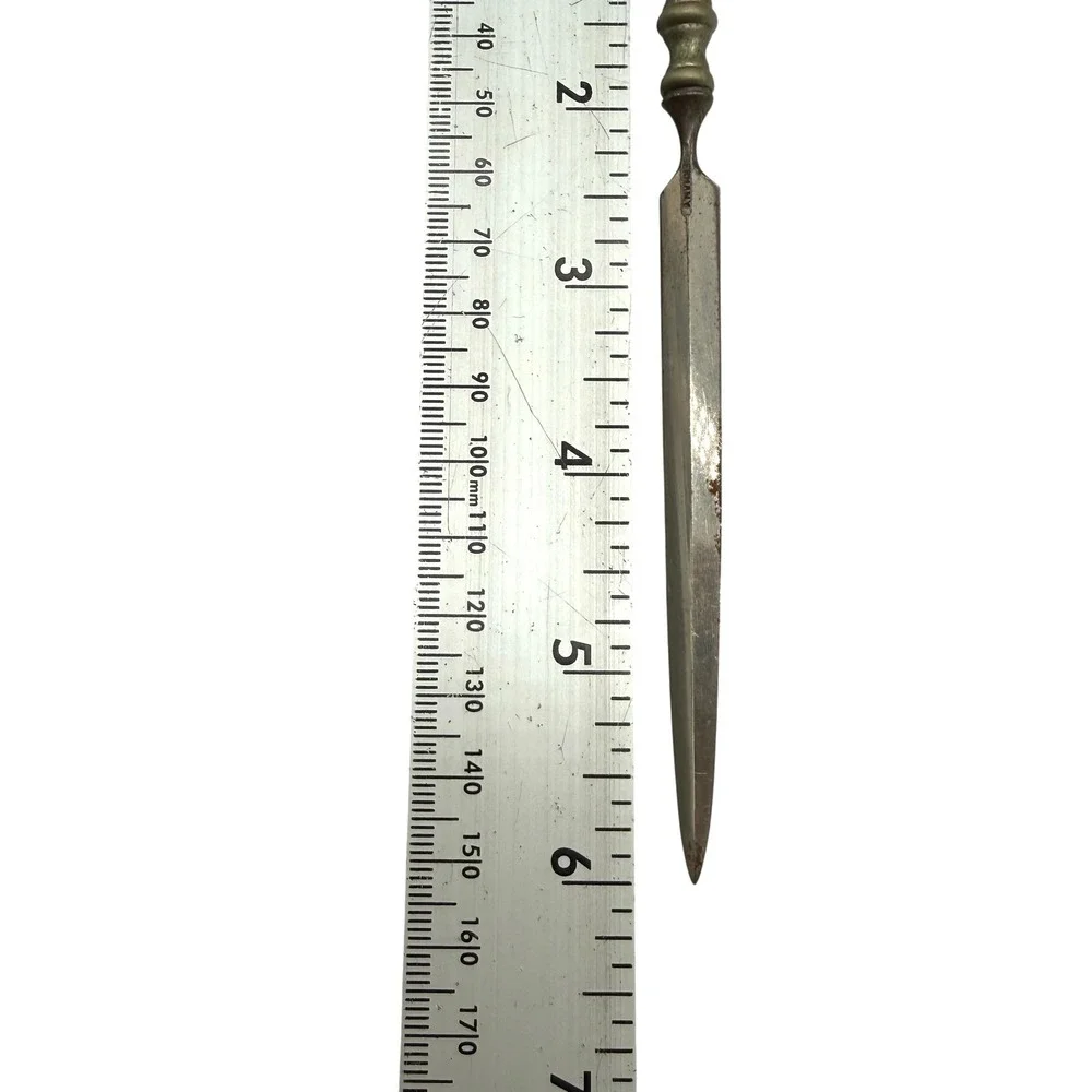Vintage Letter Opener‎ Dragon Claw Carnelian Gemstone Germany Desk Accessory